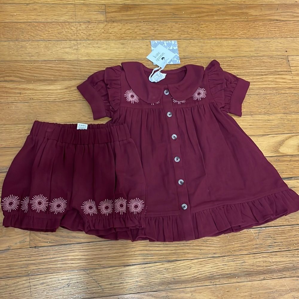 Kate Quinn sun dress and bloomer set NEW size 6-12 month